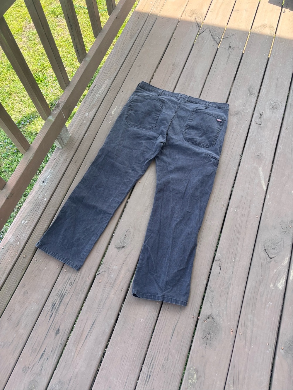 Dickies Mens 40x30 Faded Black Carpenter Pants